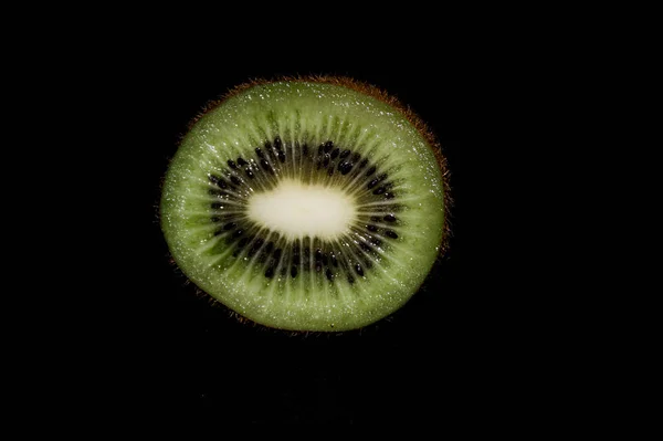Juice Fruit Kiwi Black Background — 스톡 사진