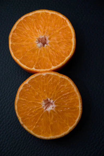 Juice Orange Black Background — Stock Photo, Image