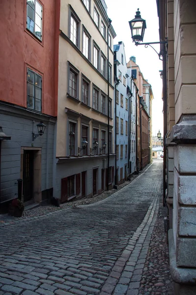 Casas Coloridas Antiga Cidade Europeia — Fotografia de Stock