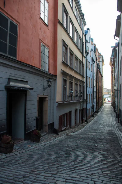 Case Colorate Nel Centro Storico Europeo — Foto Stock