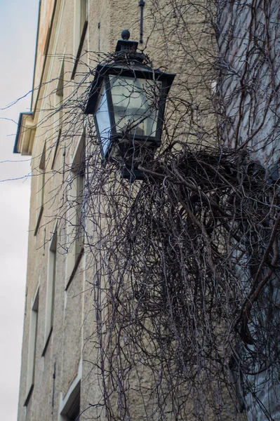 Viejo Farol Ciudad Europa — Foto de Stock