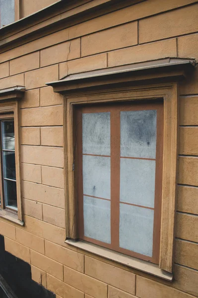 Fenster Eines Alten Hauses — Stockfoto