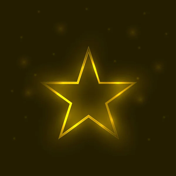 Estrela mágica dourada —  Vetores de Stock