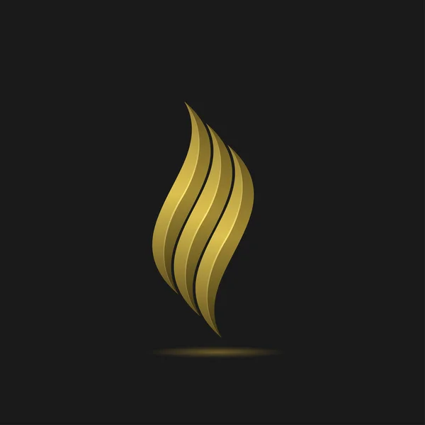 火のロゴのテンプレート — ストックベクタ