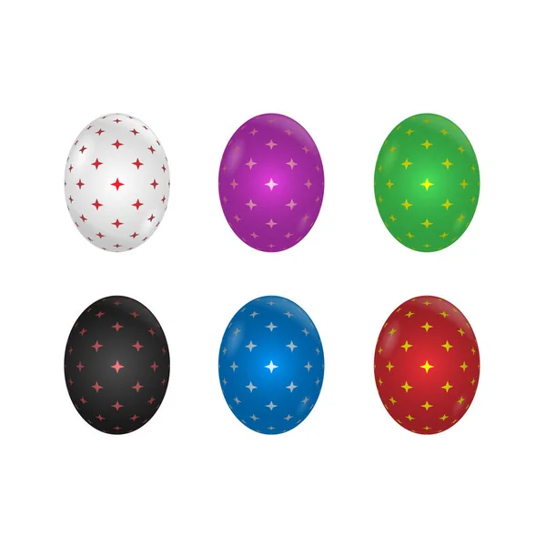 Set de ouă de Paște — Vector de stoc