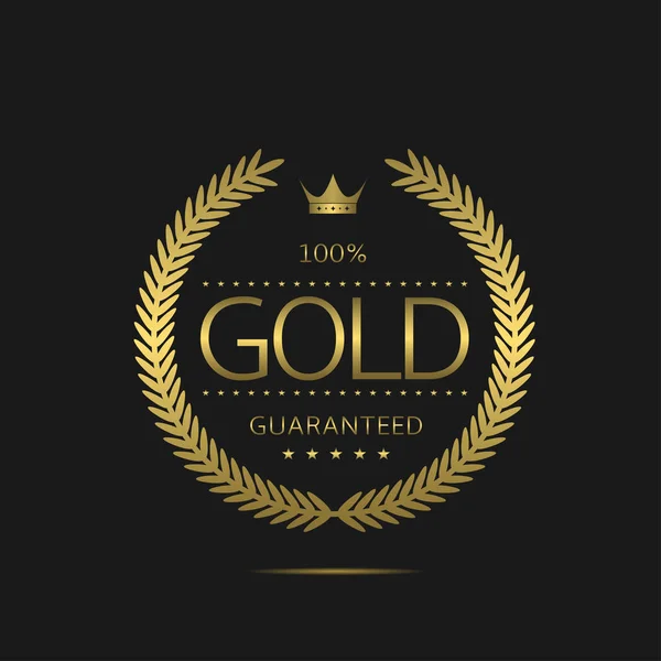Altın şirketi şablonu — Stok Vektör