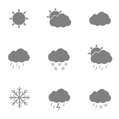 hava simgesi seti