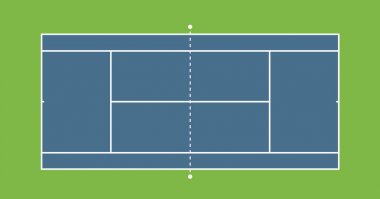 Tenis Kortu illüstrasyon