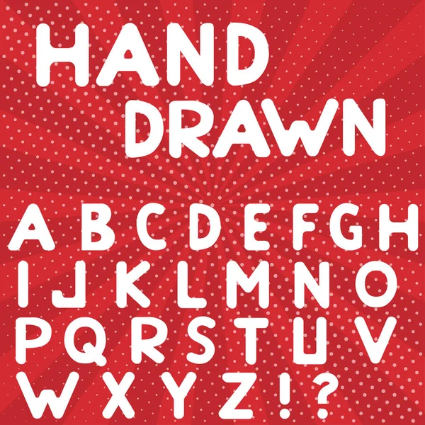 Alfabeto dibujado a mano — Vector de stock