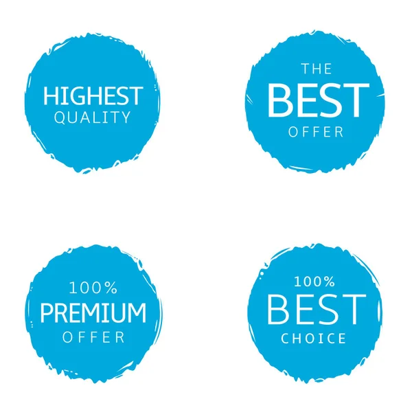 Best offer labels — Stock Vector