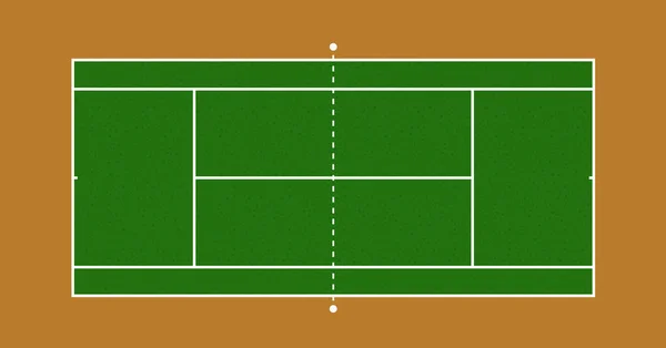 Pista de tenis ilustración — Archivo Imágenes Vectoriales