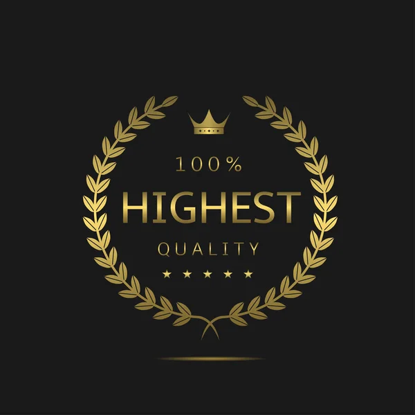 Highest quality label — Stock Vector