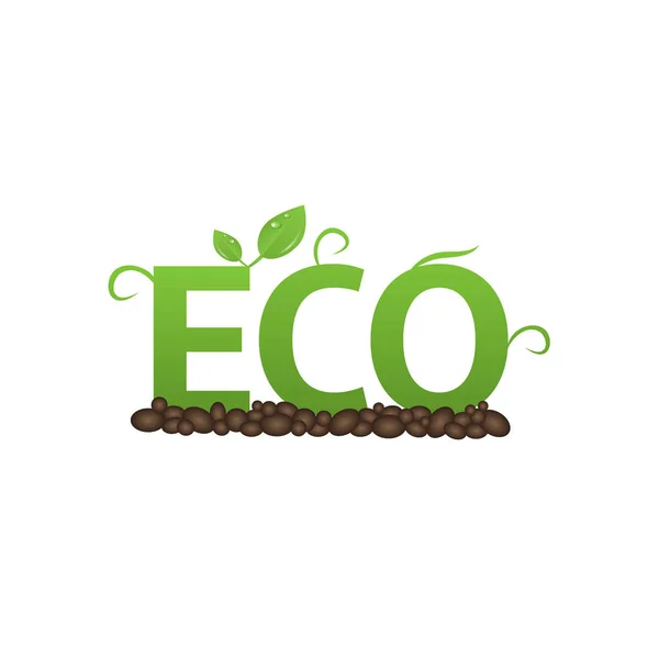 Ensemble de label écologique — Image vectorielle