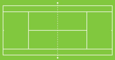 Tenis Kortu illüstrasyon