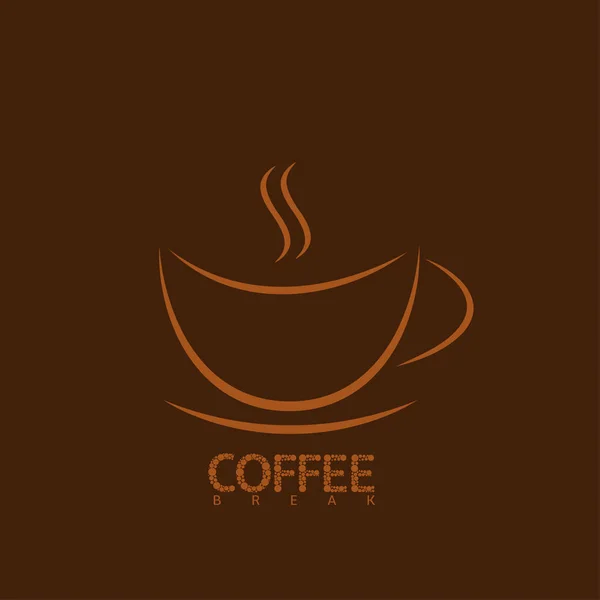 Pause café illustration — Image vectorielle