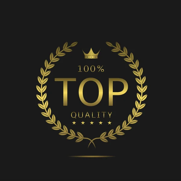 Top quality label — Stock Vector