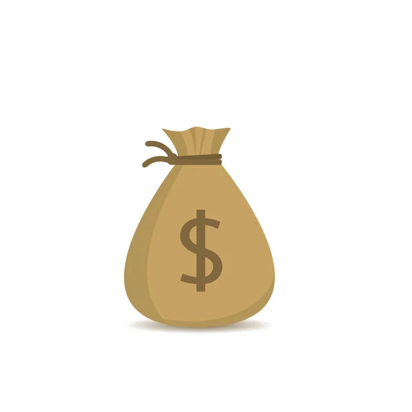 Τσάντα χρήματα με το σύμβολο δολαρίου — Διανυσματικό Αρχείο