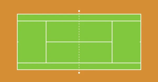 Pista de tenis ilustración — Archivo Imágenes Vectoriales