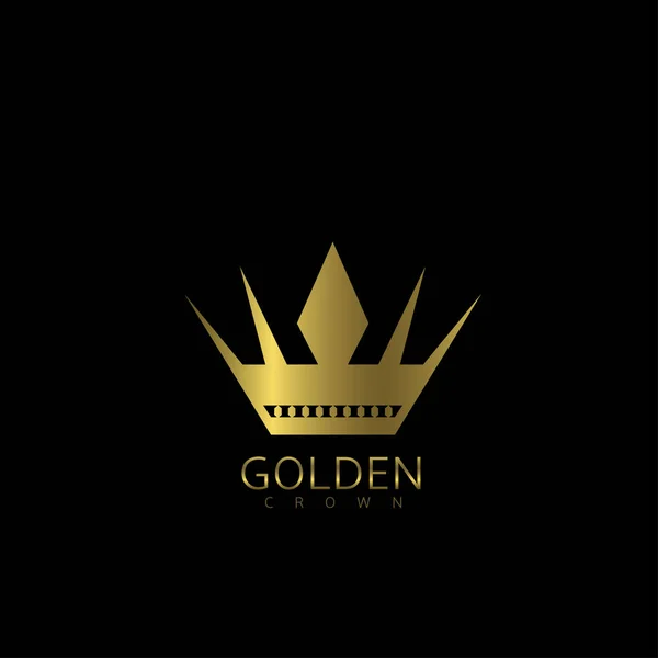 Golden crown etikett — Stock vektor
