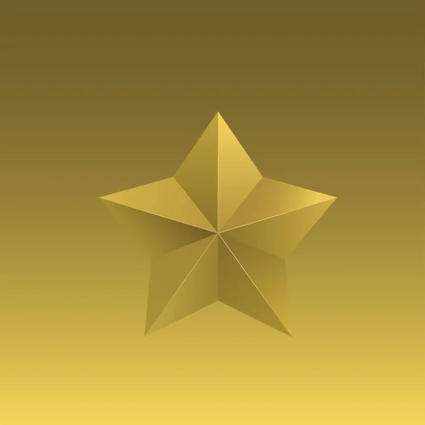 Золотий зіркою символ — стоковий вектор