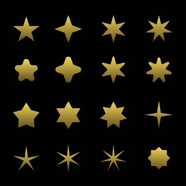 Złoty symbol gwiazdy — Wektor stockowy