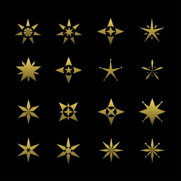 Golden star symbol — Stock vektor