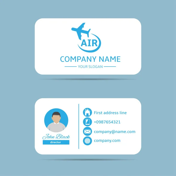 Business card template — Stock Vector