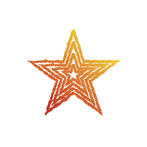 Brand stjärna symbol — Stock vektor