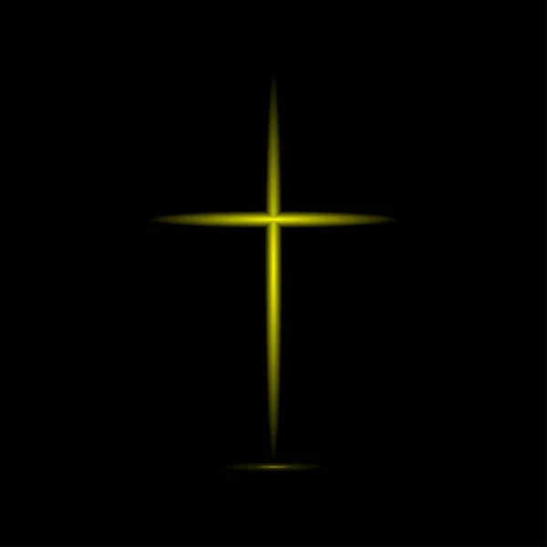 Анотація Золотий хрест — стоковий вектор