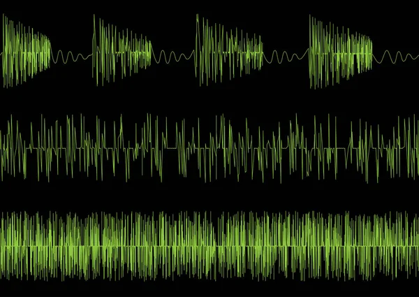 Ondas equalizadoras de áudio — Vetor de Stock