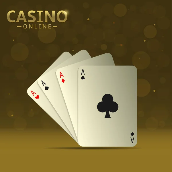 Poker carte da gioco — Vettoriale Stock