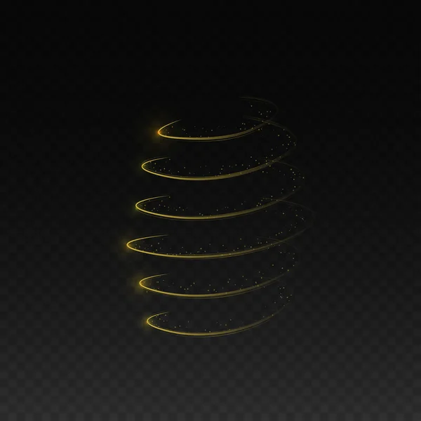 Golden Magic étincelle effet — Image vectorielle