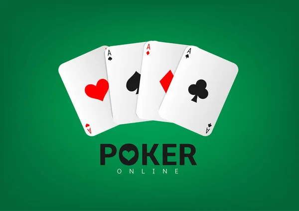 Pokerspielkarten — Stockvektor