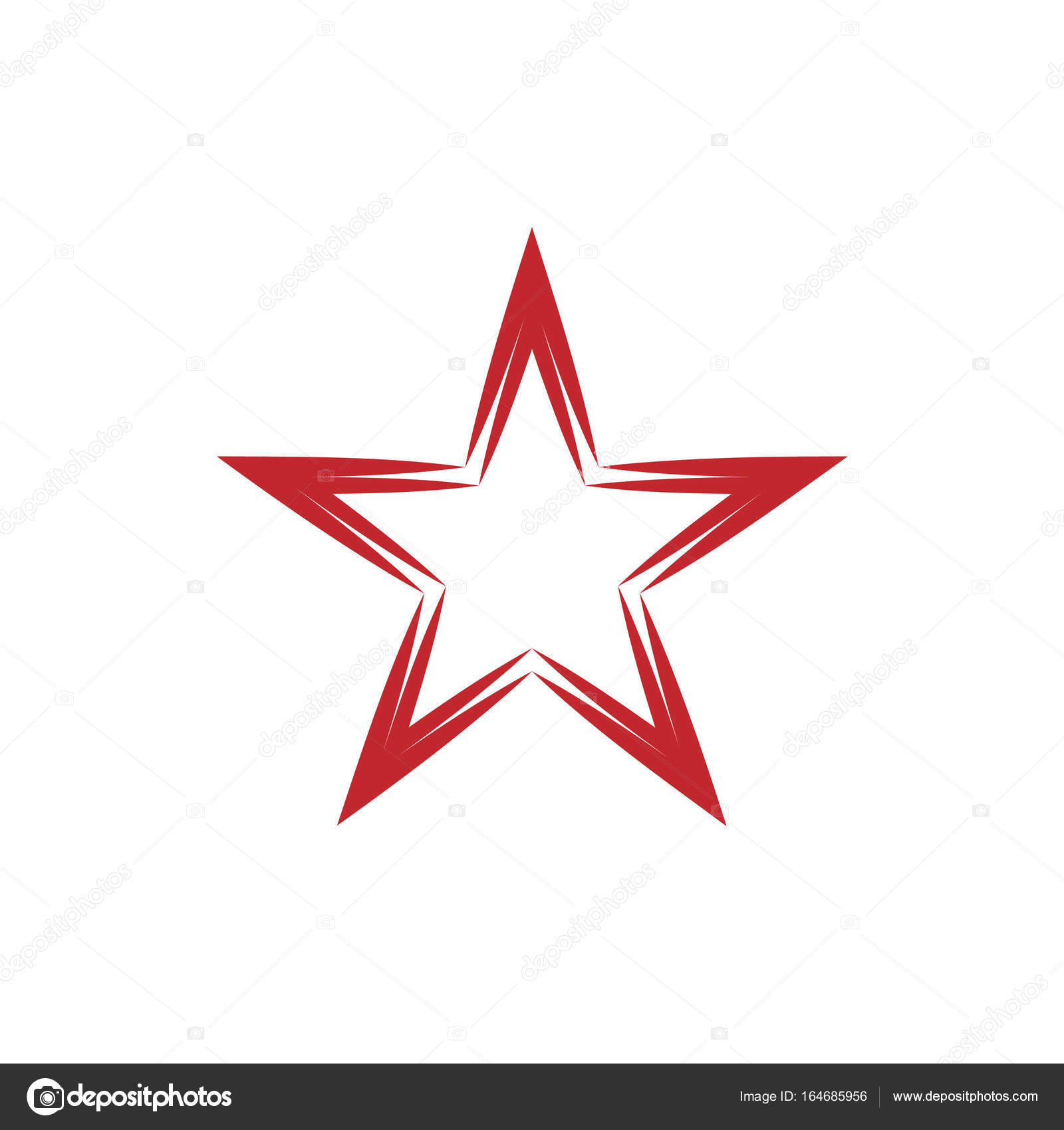 Symbole Représentant Une étoile Rouge Image Vectorielle