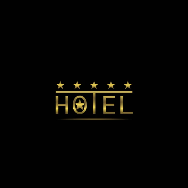 Etiqueta hotel cinco estrellas — Archivo Imágenes Vectoriales