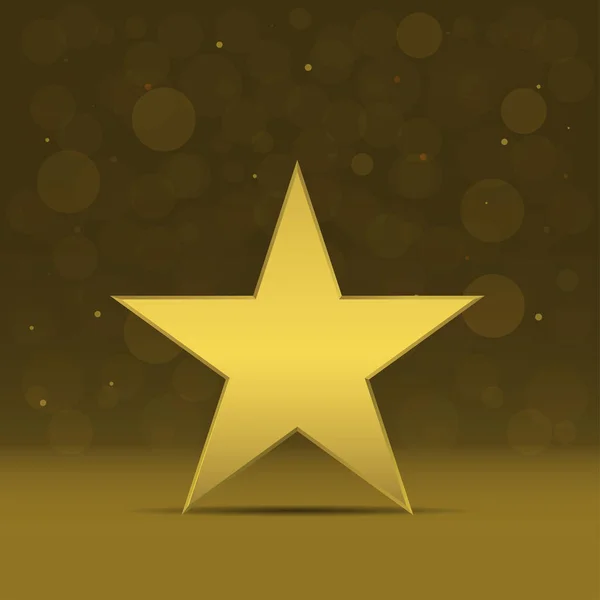 Zlatá hvězda symbol — Stockový vektor