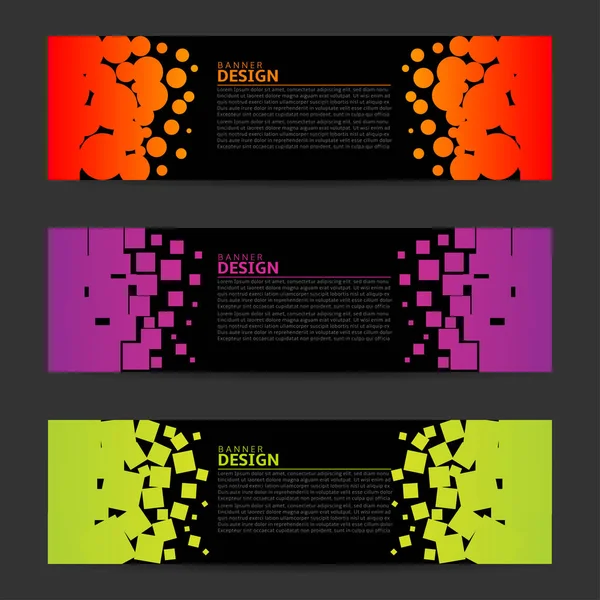 Conjunto de banners Gráficos Vectoriales