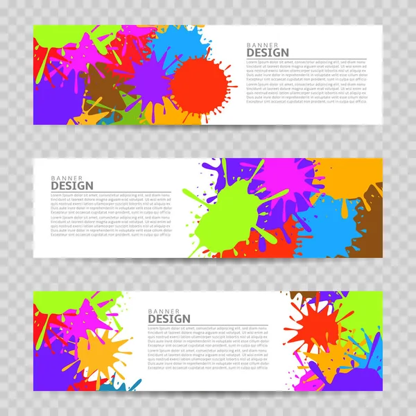Conception de bannière colorée — Image vectorielle