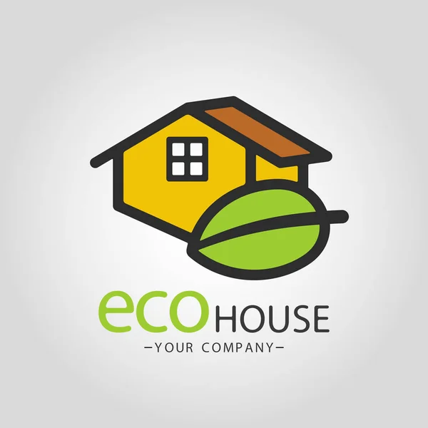 Eco Casa — Archivo Imágenes Vectoriales