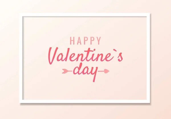 Aftelkalender voor Valentijnsdag. — Stockvector