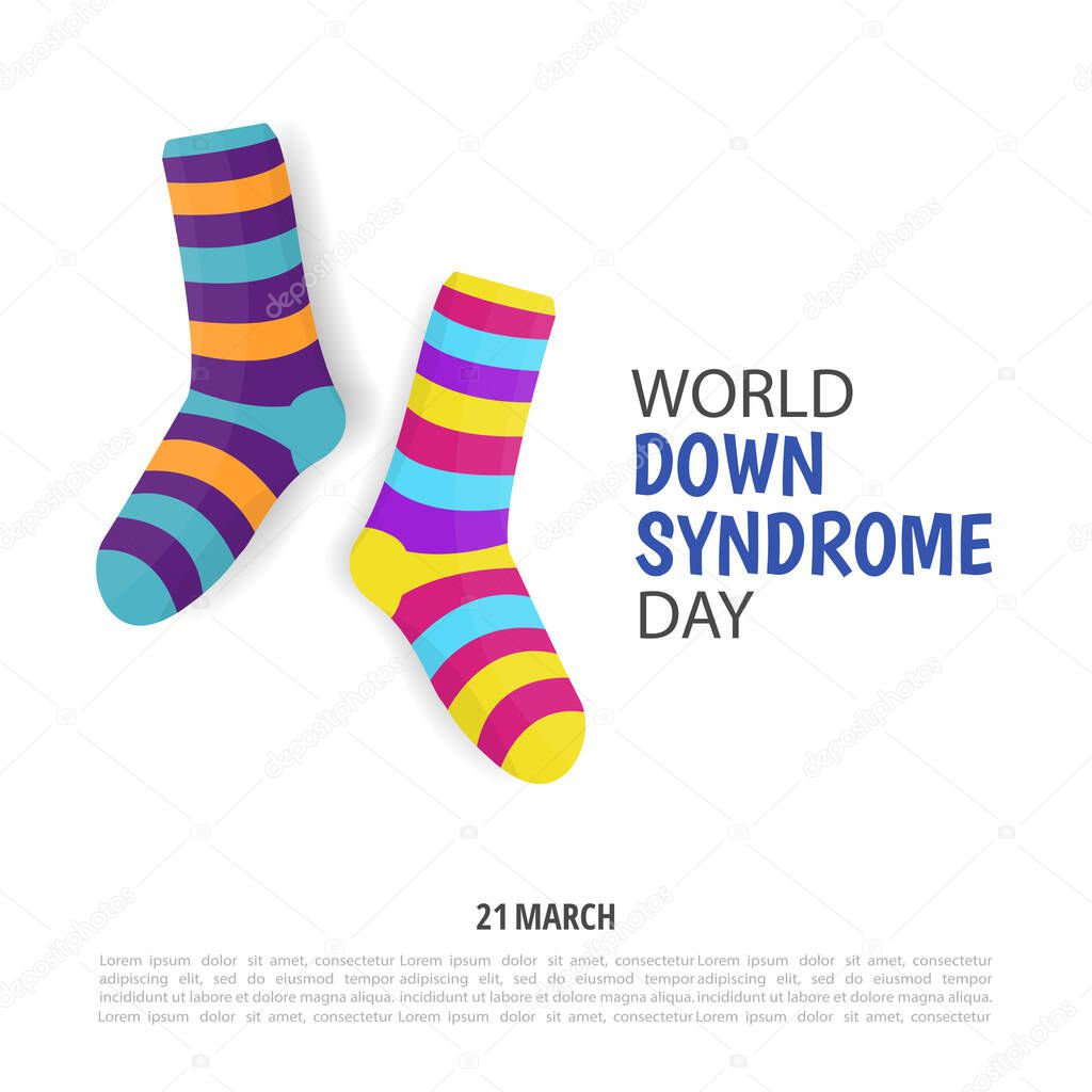 Vector Illustration on the theme World Down Syndrome Day