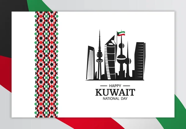 Dia nacional Kuwait — Vetor de Stock