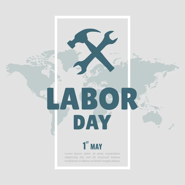 Vector Illustration on the theme Labour Day. For a poster and banner.