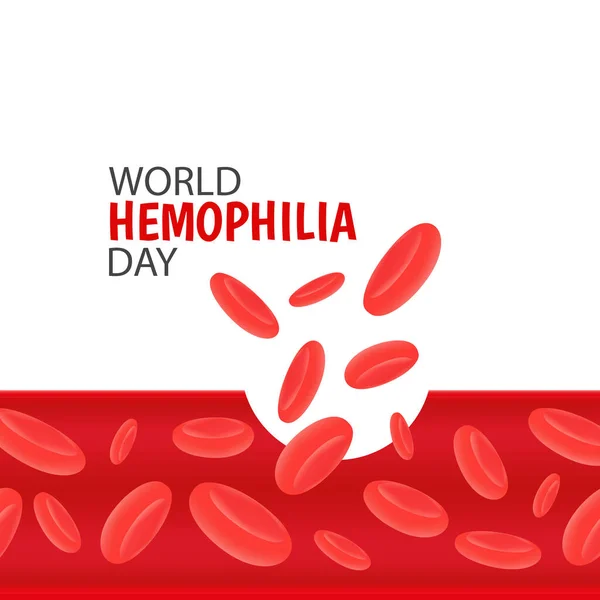 Dünya Hemofili Günü teması üzerine Vektör İllüstrasyonu