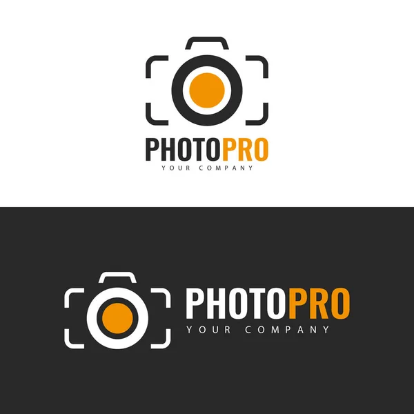 Illustration Vectorielle Photo Studio Logo Design — Image vectorielle