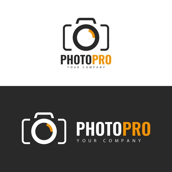 Illustration Vectorielle Photo Studio Logo Design — Image vectorielle