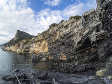 Byron 's cliff ve Portovenere' deki mağara