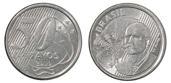 Brasilianska centavos mynt — Stockfoto