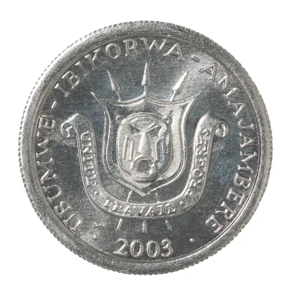 Burundi Franc coin — 图库照片