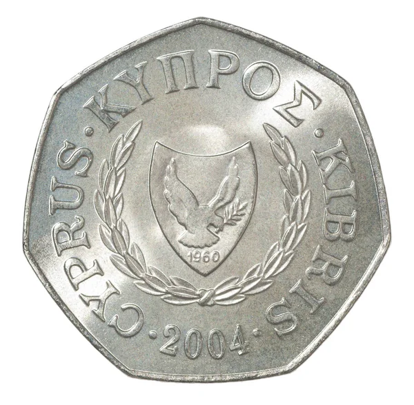 Kypr centů mince — Stock fotografie